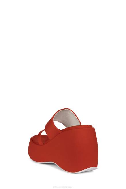 mujer ambiente-2 Jeffrey Campbell F6JX1146 sandalia plataforma neopreno naranja