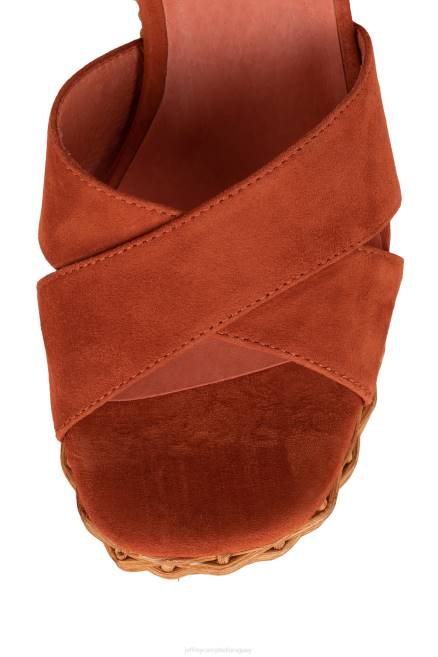 mujer amma-2w Jeffrey Campbell F6JX1099 sandalia plataforma ante naranja