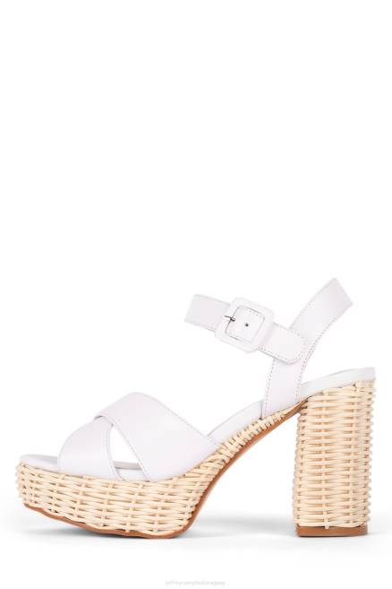 mujer amma-2w Jeffrey Campbell F6JX1100 sandalia plataforma blanco