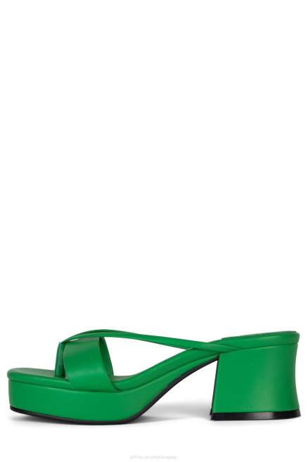 mujer animales Jeffrey Campbell F6JX996 sandalia plataforma verde brillante