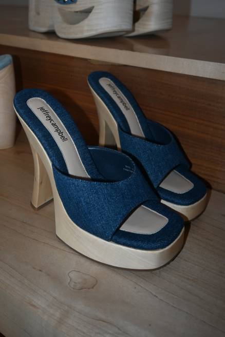 mujer annais Jeffrey Campbell F6JX1131 sandalia plataforma mezclilla azul