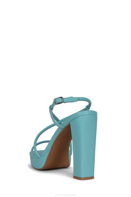 mujer aperitivo Jeffrey Campbell F6JX1104 sandalia plataforma cielo azul