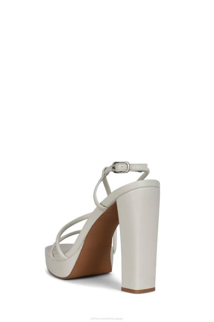 mujer aperitivo Jeffrey Campbell F6JX1106 sandalia plataforma crema