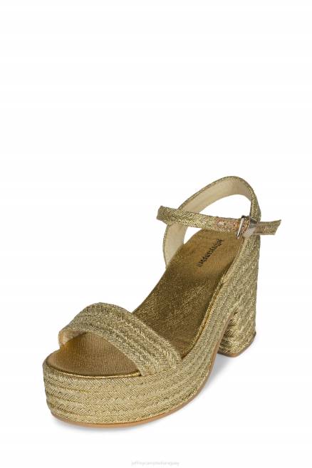 mujer asueto Jeffrey Campbell F6JX1108 sandalia plataforma oro