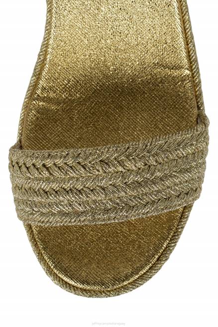 mujer asueto Jeffrey Campbell F6JX1108 sandalia plataforma oro