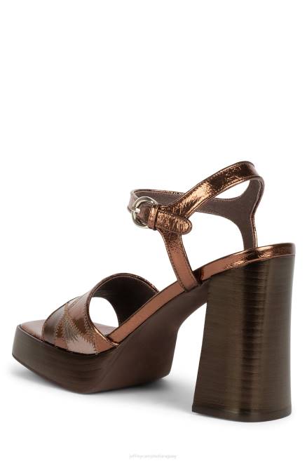 mujer bailarín Jeffrey Campbell F6JX1204 sandalia plataforma bronce multi