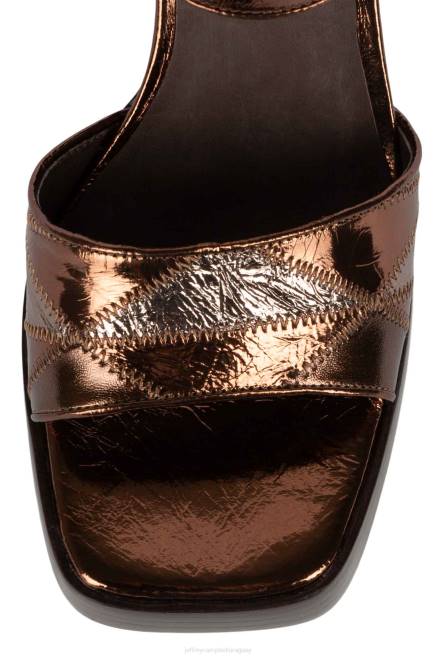 mujer bailarín Jeffrey Campbell F6JX1204 sandalia plataforma bronce multi