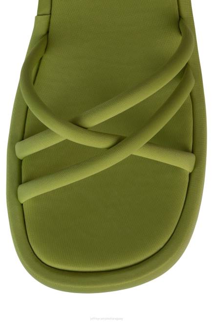 mujer brillar Jeffrey Campbell F6JX253 sandalia plataforma neopreno chartreuse