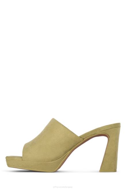 mujer caviar Jeffrey Campbell F6JX1217 sandalia plataforma ante verde