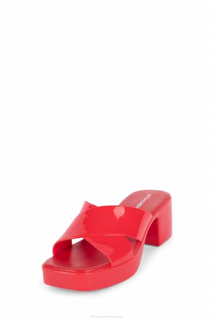 mujer chicle Jeffrey Campbell F6JX143 sandalia plataforma rojo