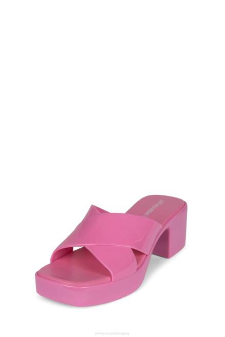 mujer chicle Jeffrey Campbell F6JX144 sandalia plataforma rosa brillante brillante