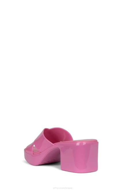 mujer chicle Jeffrey Campbell F6JX144 sandalia plataforma rosa brillante brillante