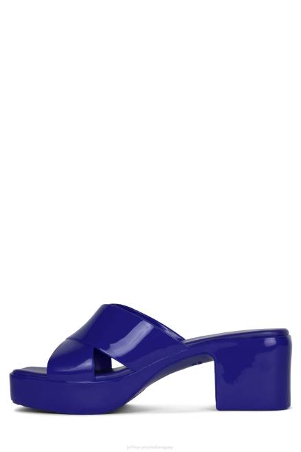 mujer chicle Jeffrey Campbell F6JX145 sandalia plataforma azul brillante