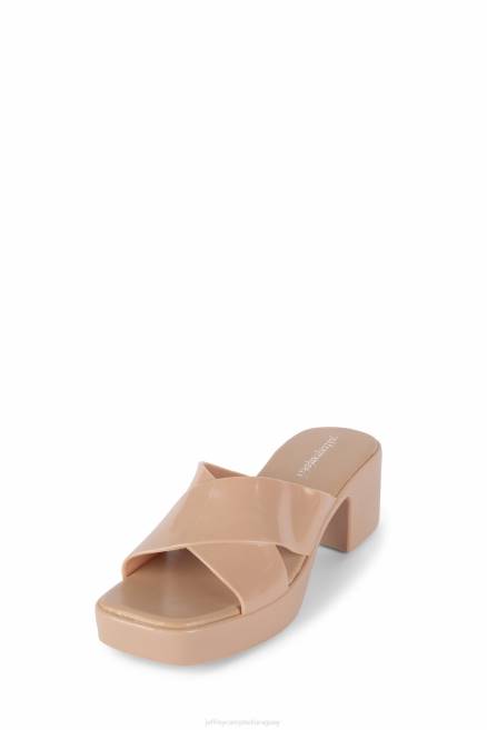 mujer chicle Jeffrey Campbell F6JX146 sandalia plataforma desnudo brillante