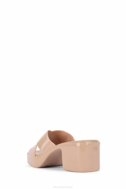 mujer chicle Jeffrey Campbell F6JX146 sandalia plataforma desnudo brillante