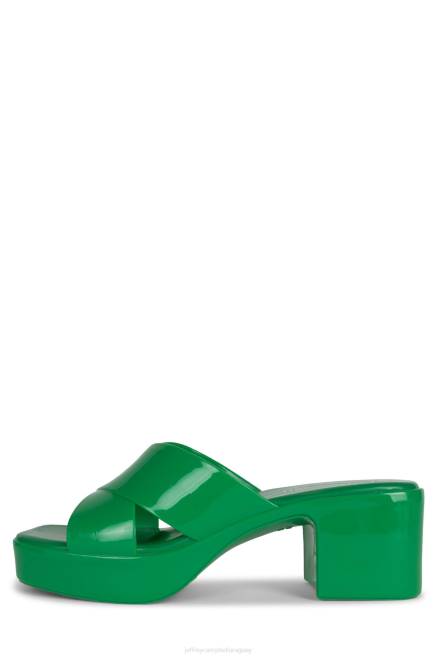 mujer chicle Jeffrey Campbell F6JX147 sandalia plataforma verde brillante