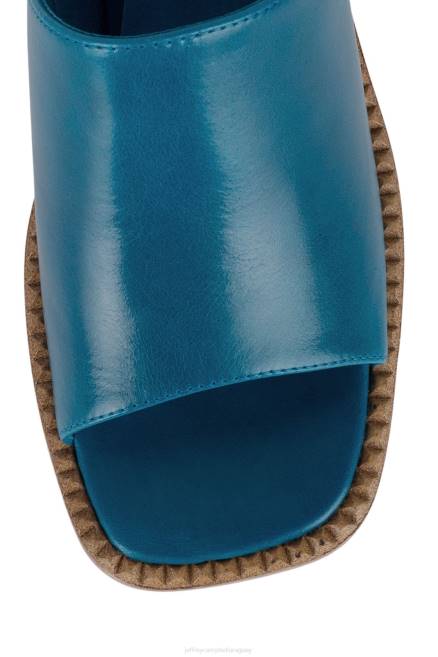 mujer concierto Jeffrey Campbell F6JX1211 sandalia plataforma pila de esmalte natural azul