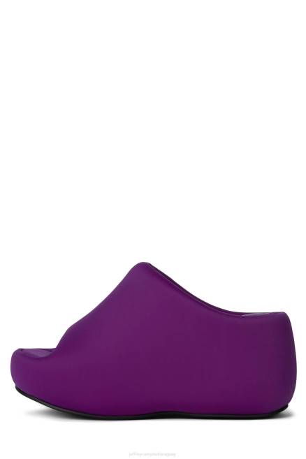 mujer crucero Jeffrey Campbell F6JX7 sandalia plataforma neopreno morado