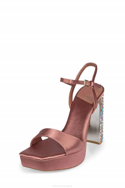 mujer día Jeffrey Campbell F6JX1159 sandalia plataforma rosa satinado brillante multi