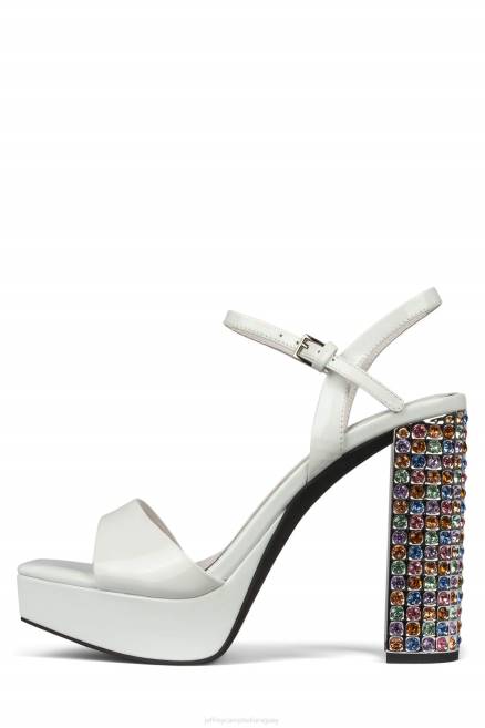 mujer día Jeffrey Campbell F6JX1160 sandalia plataforma blanco pastel pastel multi