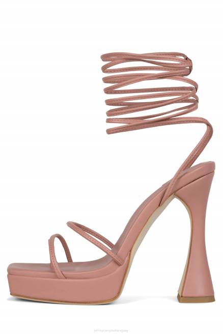 mujer diva Jeffrey Campbell F6JX1179 sandalia plataforma Rosa empolvado