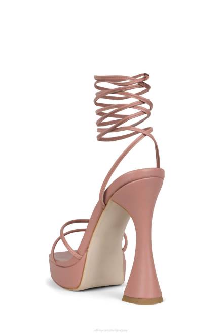 mujer diva Jeffrey Campbell F6JX1179 sandalia plataforma Rosa empolvado