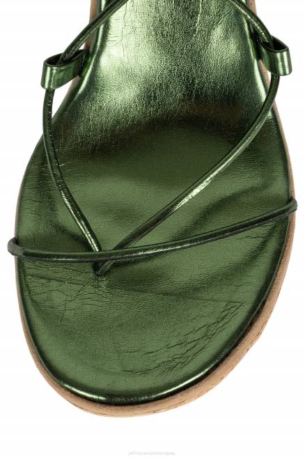 mujer ecuador-hola Jeffrey Campbell F6JX1054 sandalia plataforma verde metalizado