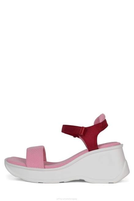 mujer enfocado Jeffrey Campbell F6JX44 sandalia plataforma combinación rosa roja