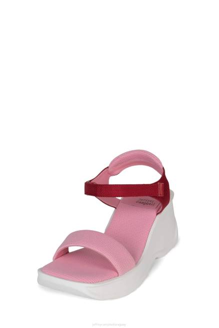 mujer enfocado Jeffrey Campbell F6JX44 sandalia plataforma combinación rosa roja