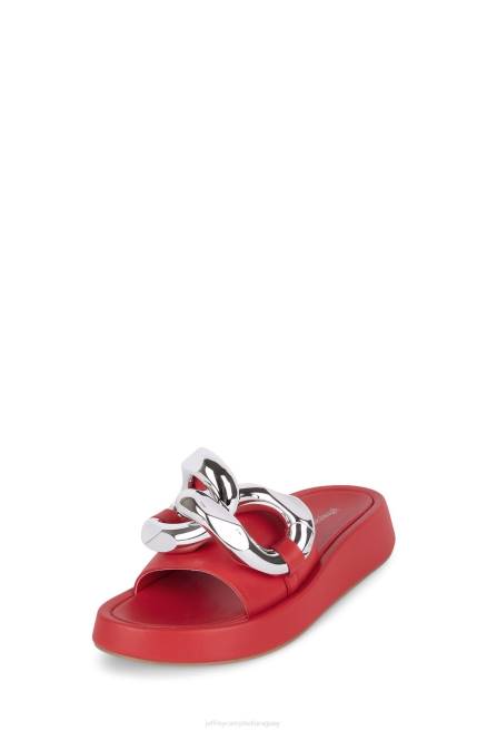 mujer epiro Jeffrey Campbell F6JX1209 sandalia plataforma plata roja