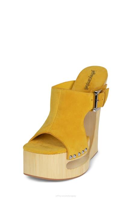 mujer etéreo Jeffrey Campbell F6JX923 sandalia plataforma ante mostaza