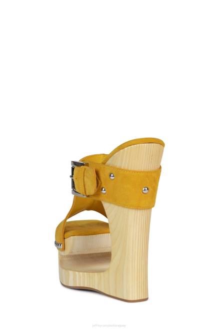 mujer etéreo Jeffrey Campbell F6JX923 sandalia plataforma ante mostaza