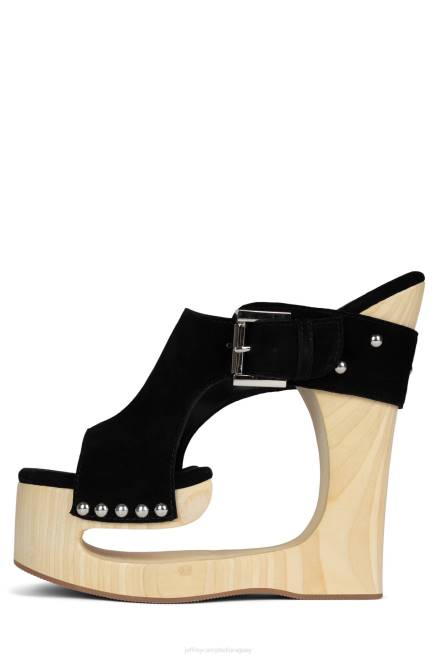 mujer etéreo Jeffrey Campbell F6JX925 sandalia plataforma ante negro