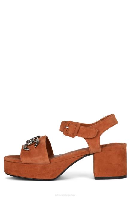 mujer eterno Jeffrey Campbell F6JX1013 sandalia plataforma óxido de ante plateado