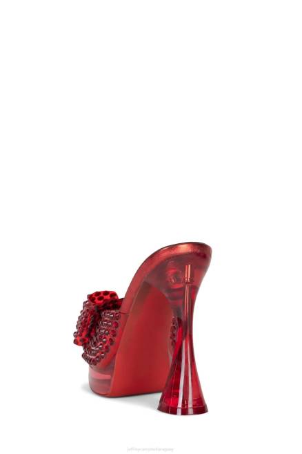 mujer gémina Jeffrey Campbell F6JX1018 sandalia plataforma combo rojo