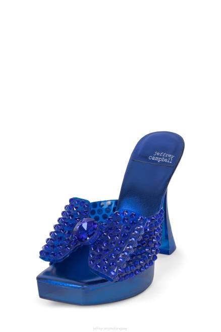 mujer gémina Jeffrey Campbell F6JX1019 sandalia plataforma combo azul