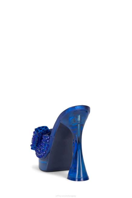 mujer gémina Jeffrey Campbell F6JX1019 sandalia plataforma combo azul