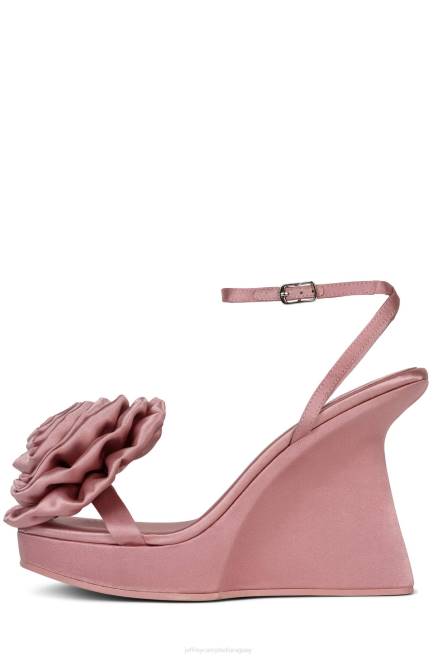 mujer hibisco Jeffrey Campbell F6JX939 sandalia plataforma satén rosa