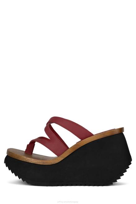 mujer hipnotizar Jeffrey Campbell F6JX979 sandalia plataforma rojo