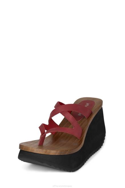 mujer hipnotizar Jeffrey Campbell F6JX979 sandalia plataforma rojo