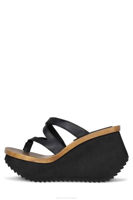 mujer hipnotizar Jeffrey Campbell F6JX980 sandalia plataforma negro