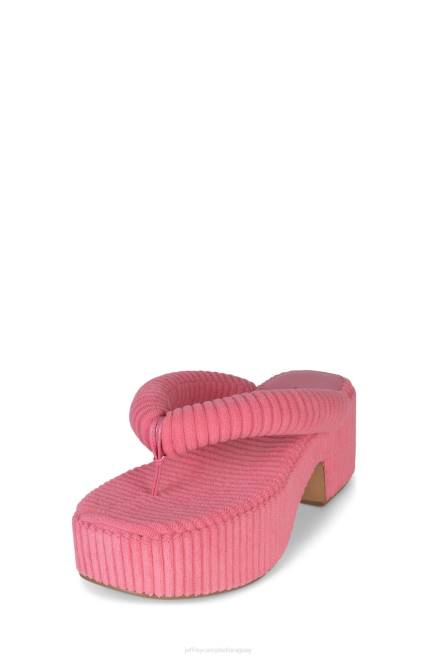 mujer luau-2 Jeffrey Campbell F6JX176 sandalia plataforma toalla de rayas rosas