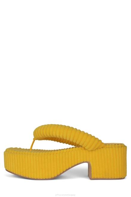 mujer luau-2 Jeffrey Campbell F6JX178 sandalia plataforma toalla de rayas amarillas