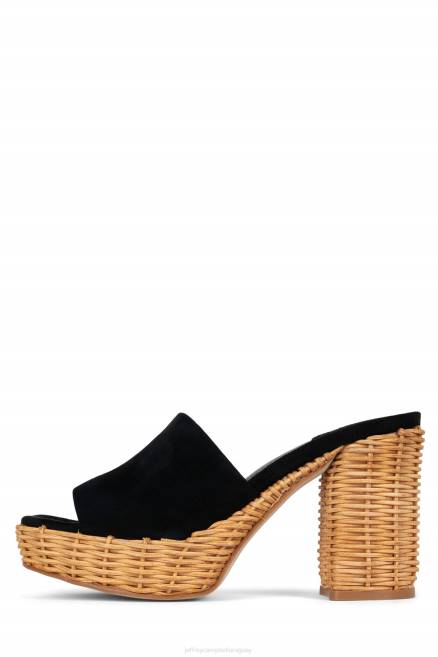 mujer magda-wkr Jeffrey Campbell F6JX1193 sandalia plataforma ante negro