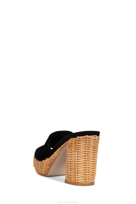 mujer magda-wkr Jeffrey Campbell F6JX1193 sandalia plataforma ante negro