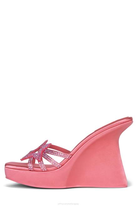 mujer megaestrella Jeffrey Campbell F6JX983 sandalia plataforma rosa rosa satinado