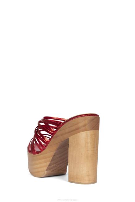 mujer mibella Jeffrey Campbell F6JX1109 sandalia plataforma rojo