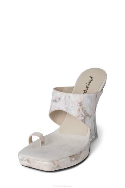 mujer mimado-f Jeffrey Campbell F6JX954 sandalia plataforma beis multicolor