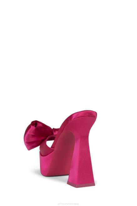 mujer mirador Jeffrey Campbell F6JX999 sandalia plataforma satén fucsia