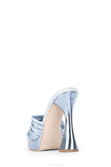 mujer morine-pl Jeffrey Campbell F6JX1208 sandalia plataforma azul claro metalizado multi